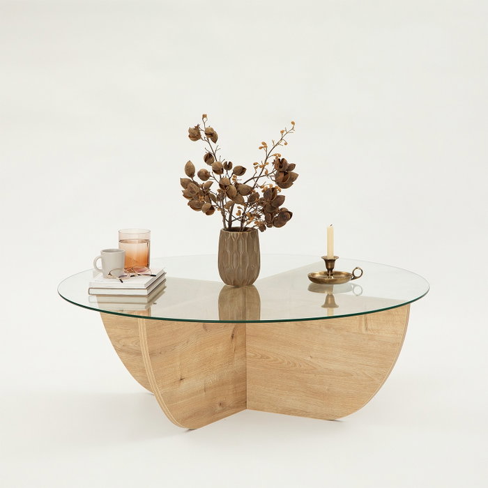 Hanah Home Mesa de centro Lily - Sapphire Oak